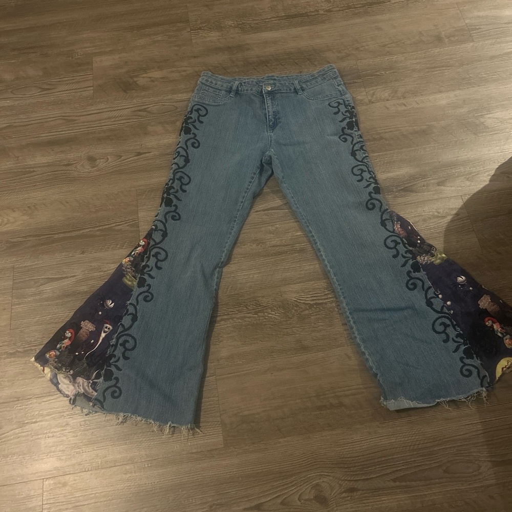 Custom Nightmare Before Christmas Boston Proper Woman’s Bell Bottoms Size 16